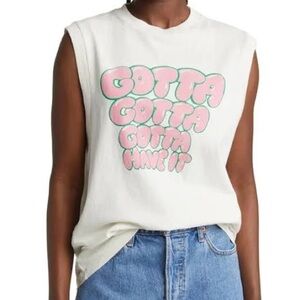 Redone graphic muscle tee